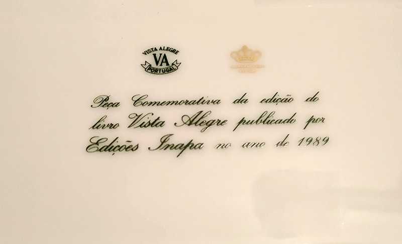 VISTA ALEGRE - PORCELANAS (Ed. numerada e assinada) c/Bilheteira