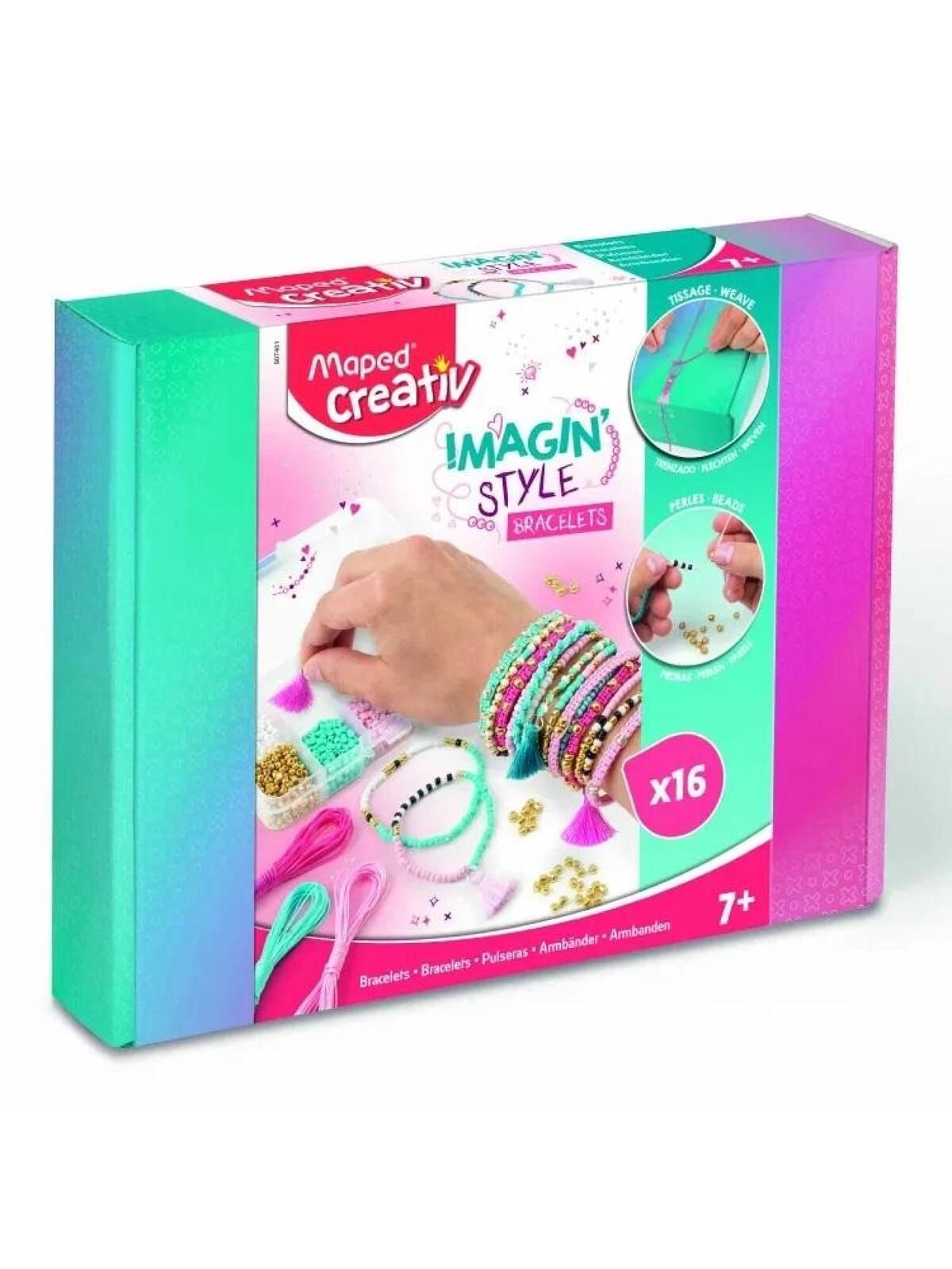 Zestaw do tworzenia bransoletek MAPED Maped pudełko,214x260 mm