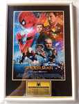 Moldura Filme Spider-Man: Homecoming com Autógrafos (A4)