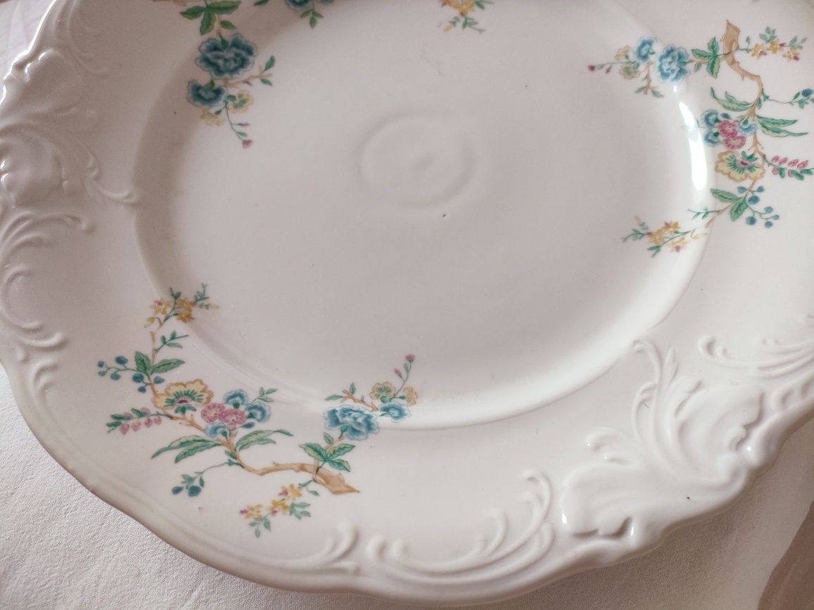 Wałbrzych patera, duży talerz półmisek porcelana PRL