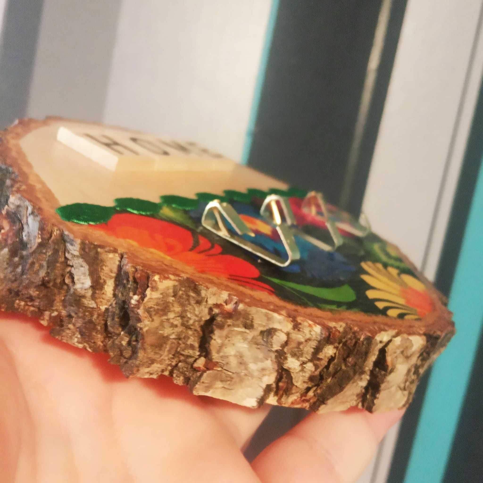wieszak na klucze handmade - łowicka wycinanka