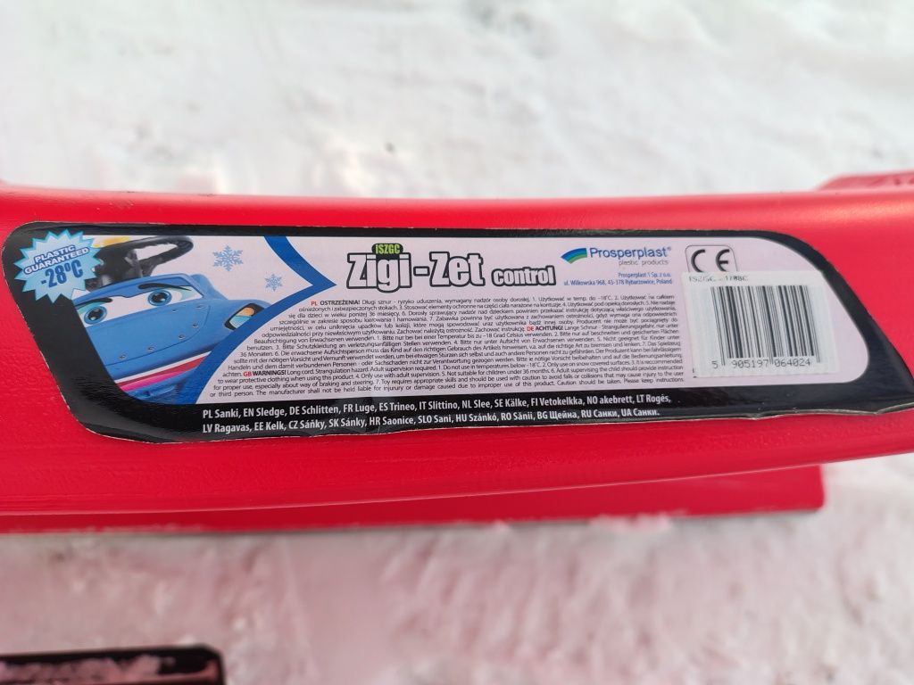 Sanki na śnieg z kierownicą NOWE