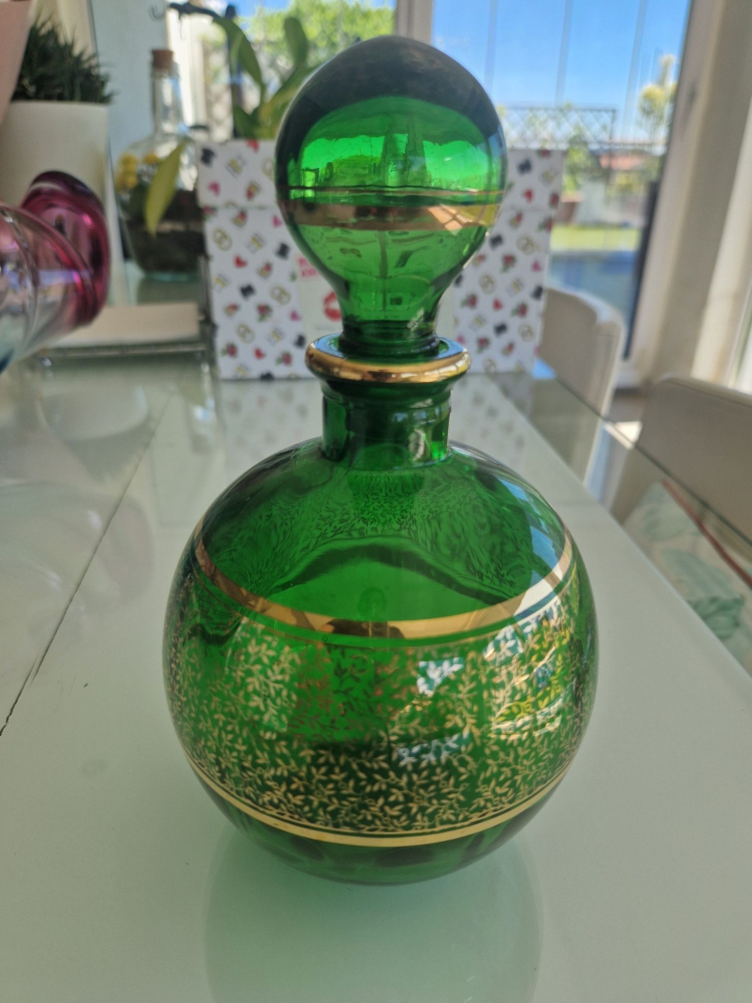 Conjunto 3 garrafas de vidro antigas