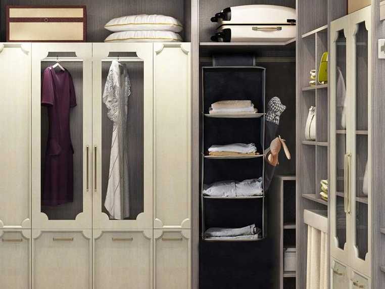 ORGANIZER do SZAFY WISZĄCA PÓŁKA. 4 półki 80cm Składana Półka 30x30 cm