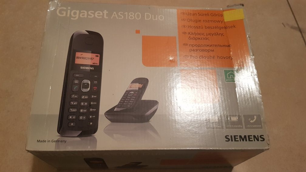 Gigaset AS180DUO Telefon Stacjonarny