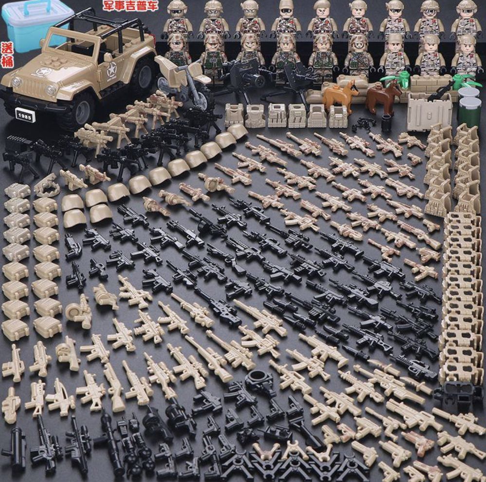 Конструктор фігурки військові  солдати зі зброєю броньовик лего lego