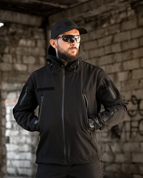 Тактичний костюм софтшел BANDIT чорний, олива