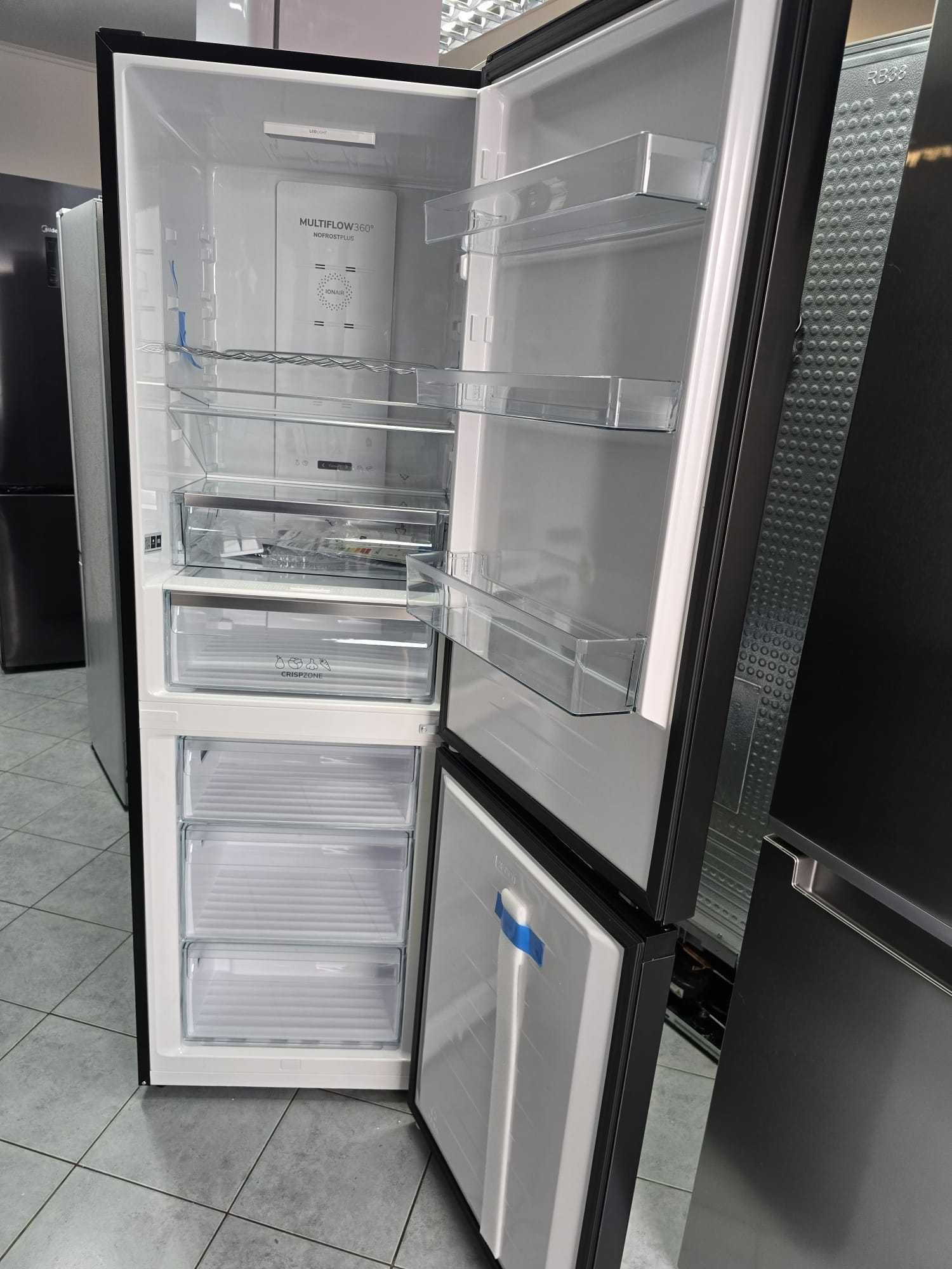 OUTLET nowa Lodówka Gorenje NRK619EABXL4  185 cm Czarna gwar 2 lata O2