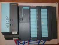 Sterownik PLC Siemens S7 300 CPU314 MPI - cały zestaw.