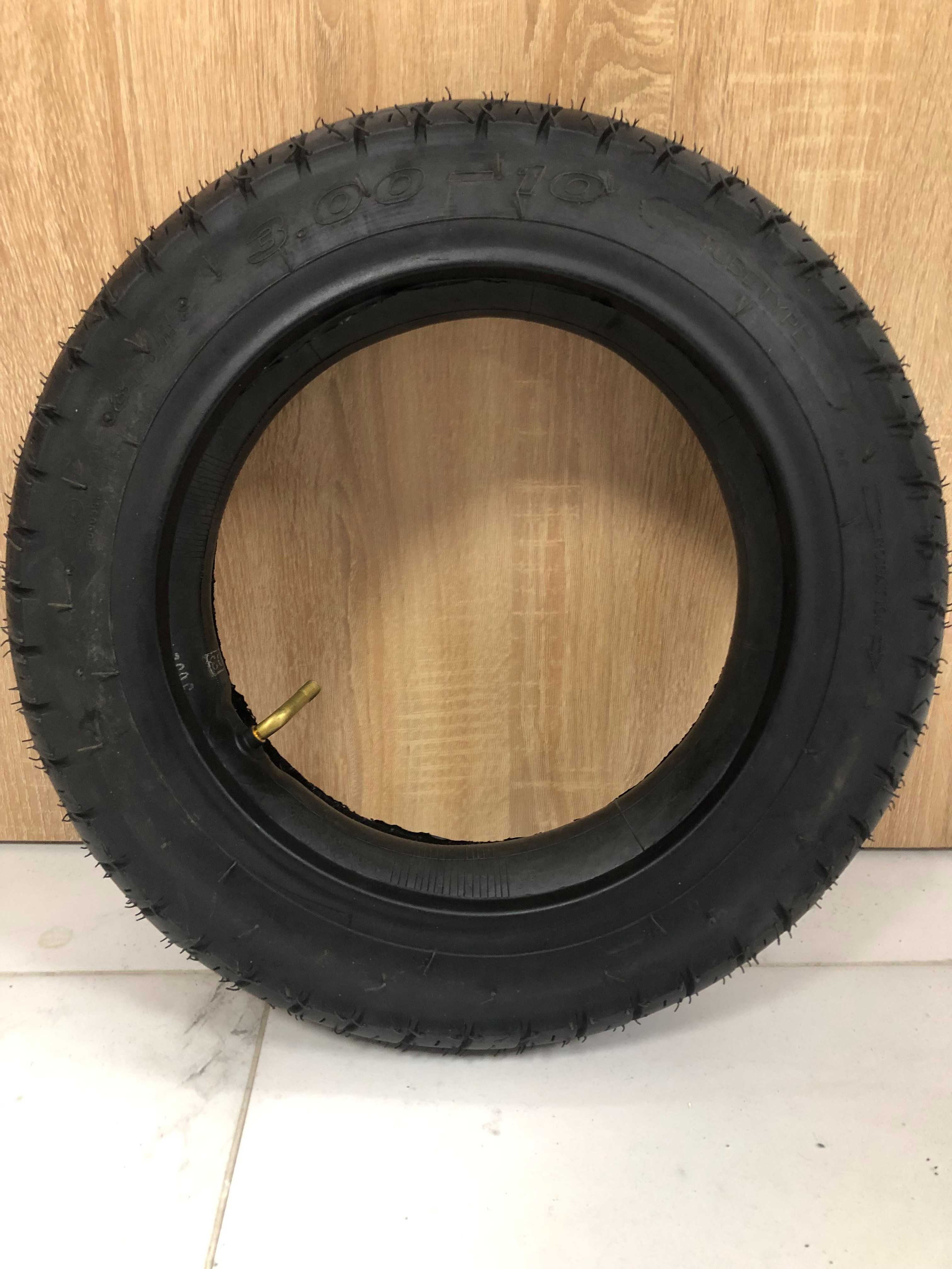Шина 3.00-10 з камерою на скутер зубата Тайвань SC-TYRE