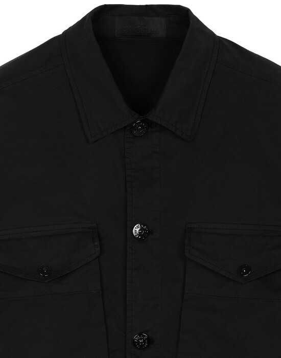Куртка-Сорочка STONE ISLAND 123F2 Ghost Piece Overshirt Black SI0106-B