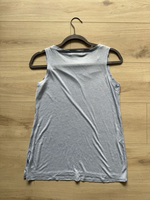 Top bezrękawnik damski błękitny niebieski Reserved Basic