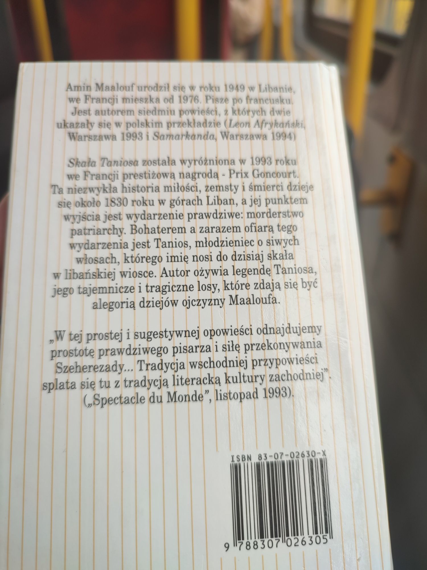 Amin Maalouf Skała Taniosa