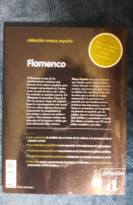 Flamenco, książka po hiszpańsku , poziom A2 + DVD