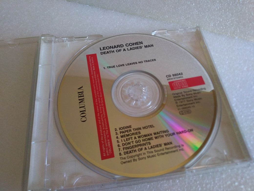 Antigo CD de Leonard Cohen 1977 Raro