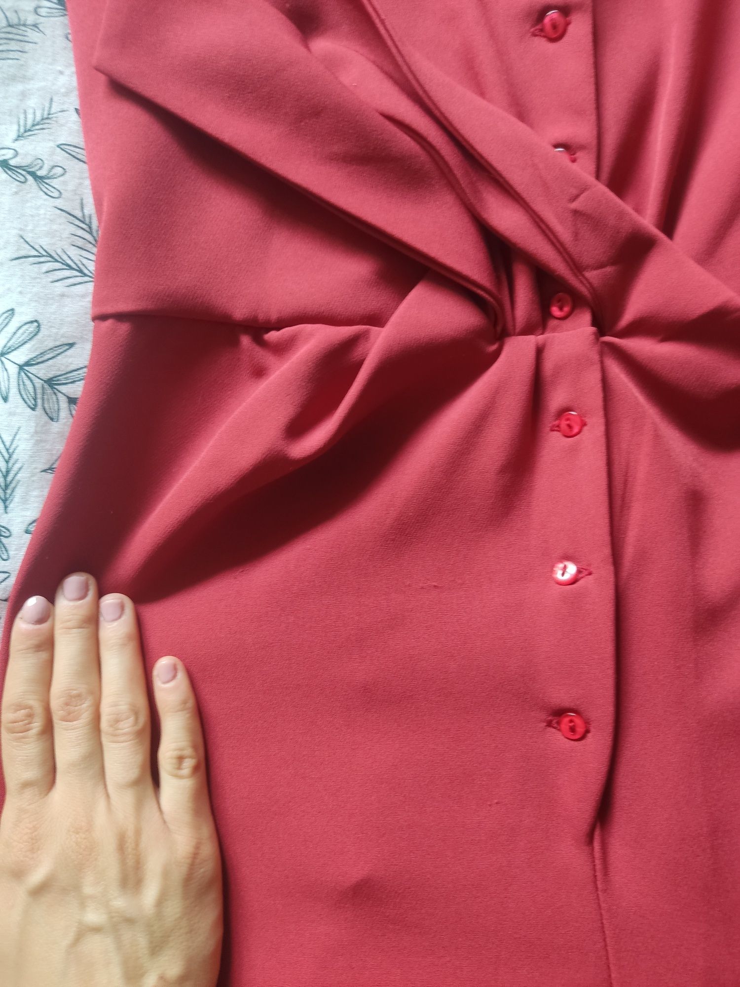 Elegancki, długi kombinezon S, wide leg, wymiary