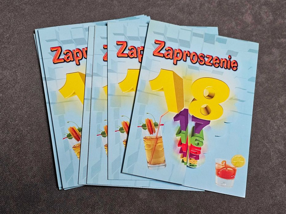 Zaproszenia na 18-kę