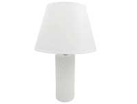 Lampka nocna biała lampa stołowa biurkowa do salonu nowoczesna