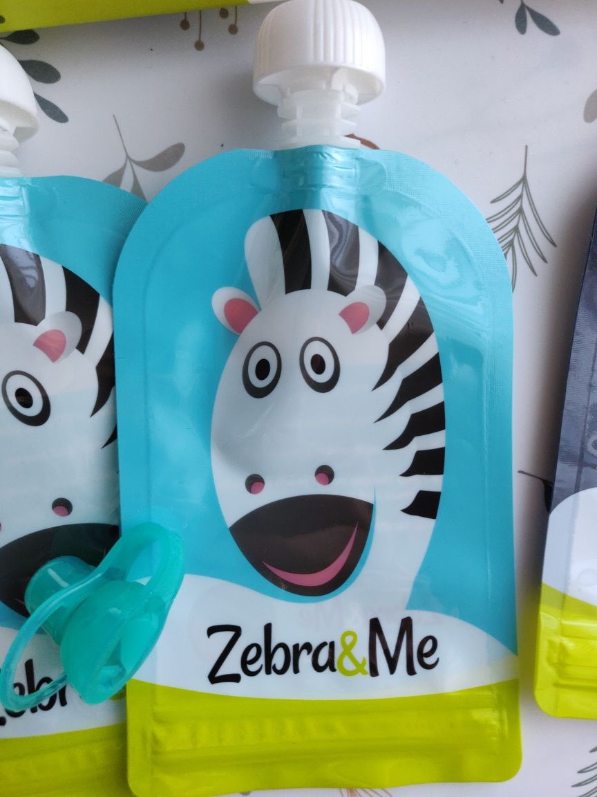 Saszetki wielorazowe Zebra & Me, 150 ml, 5 sztuk