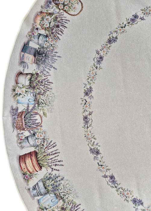 Obrus okrągły średnica 185 cm 1363 Prowansalski