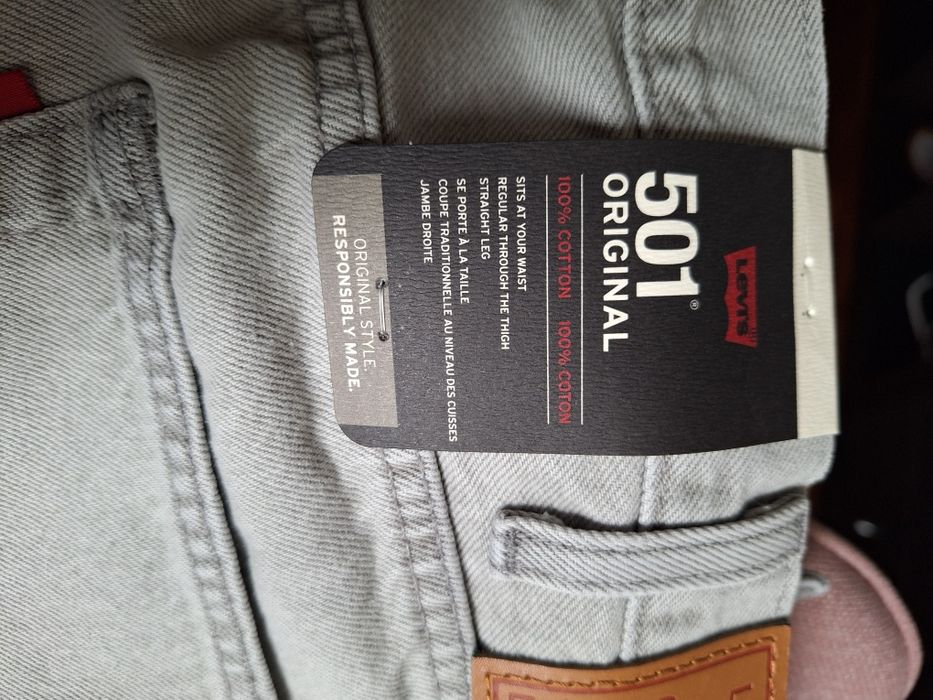 501® Levi's ® Original Jeans 40/32 Cinzenta