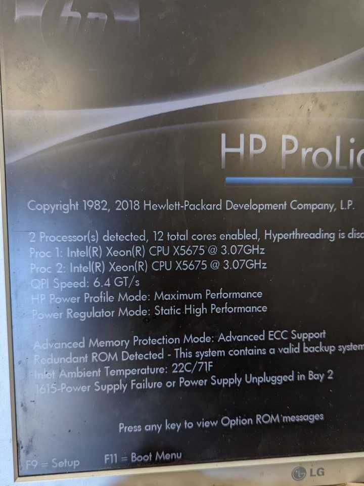 HP DL380 G7 (12 ядер / 24 потоки, 48 ГБ RAM)
