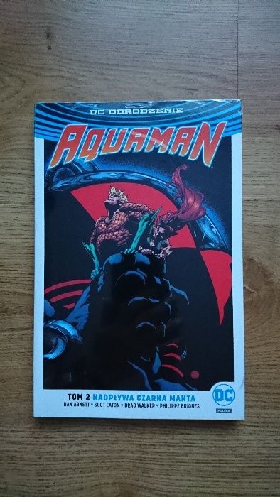 Komiks pt. Odrodzenie Aquaman Nadpływa Czarna Manta tom 2