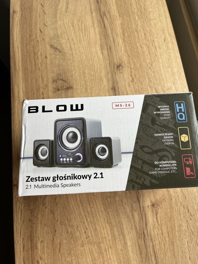 Głosniki 2.1 radio usb bluetooth