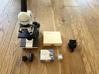 Microscópio AmScope – ideal para estudantes e iniciantes em biologia