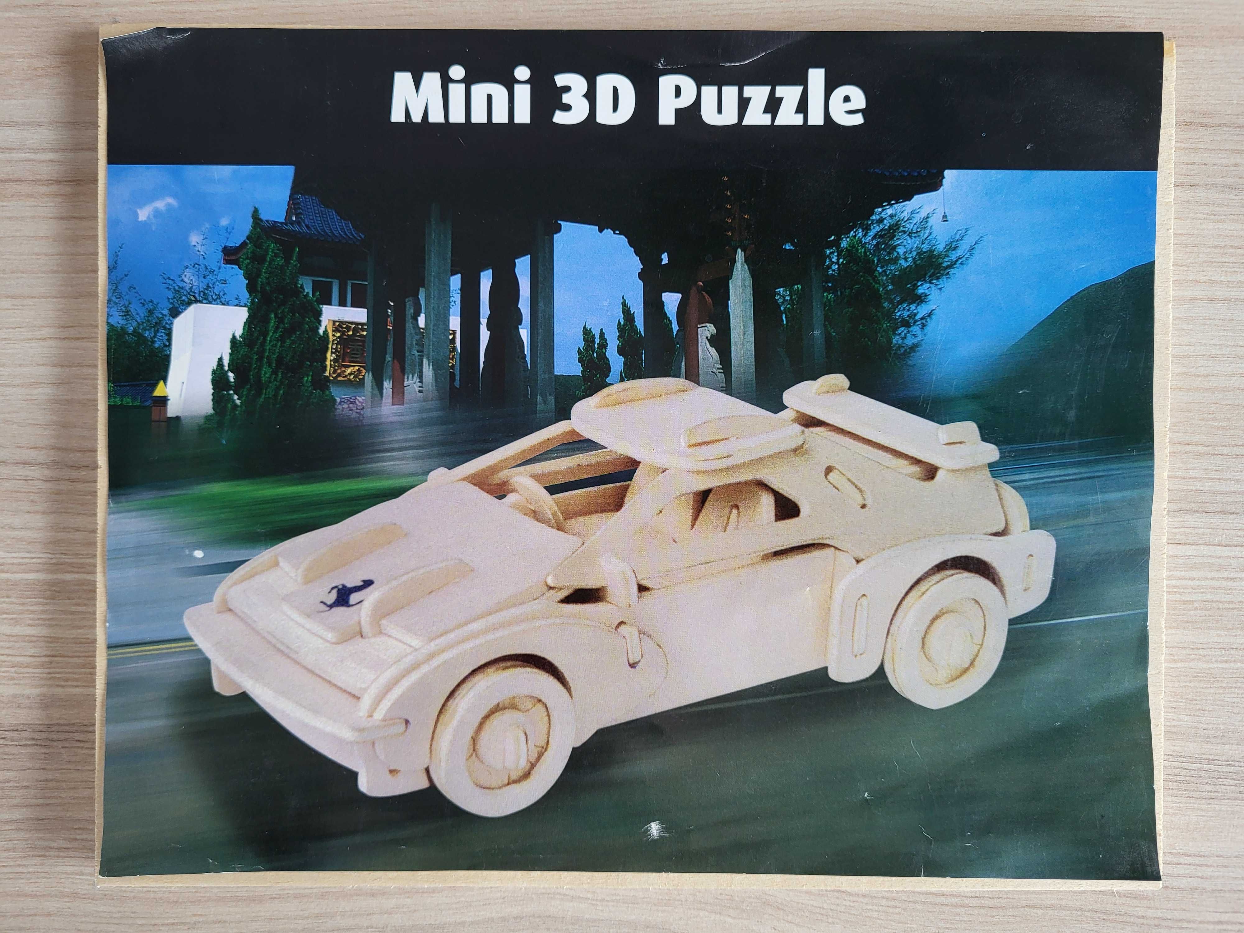 Drwaniane puzzle 3D dla dzieci