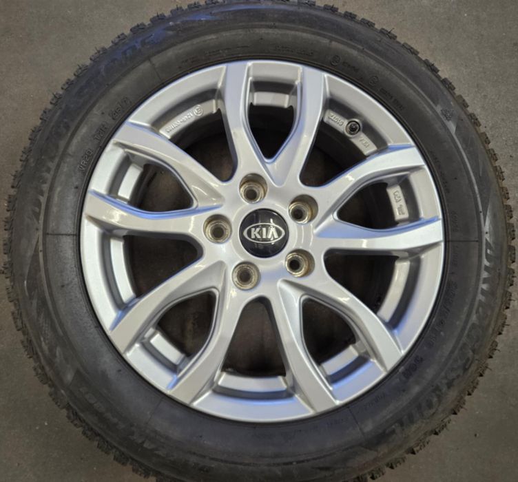 4x Felgi aluminiowe KIA OE 6.5 x 16 5x114,3 ET42,5 67,1 + czujniki