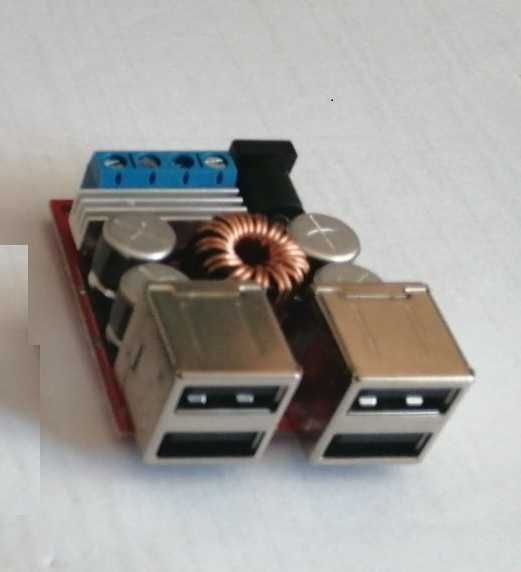 Модуль понижающий с 2х и 4х USB з юсб