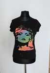 Koszulka Blondie 14 XL 42 czarna woodstok sexy duża rock New look