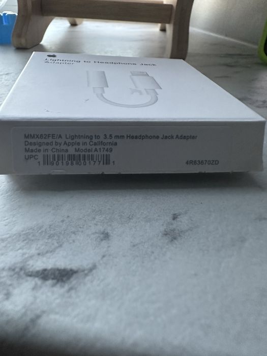 Переходник lightning лайтнинг 3.5 мм джек аудио