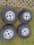 Opony Badlands 4x137 A/R 255/70/R12 i 205/85/12 z felgami – 4 szt