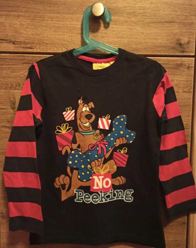 Śliczna, granatowa, świąteczna bluzeczka Scooby Doo 122