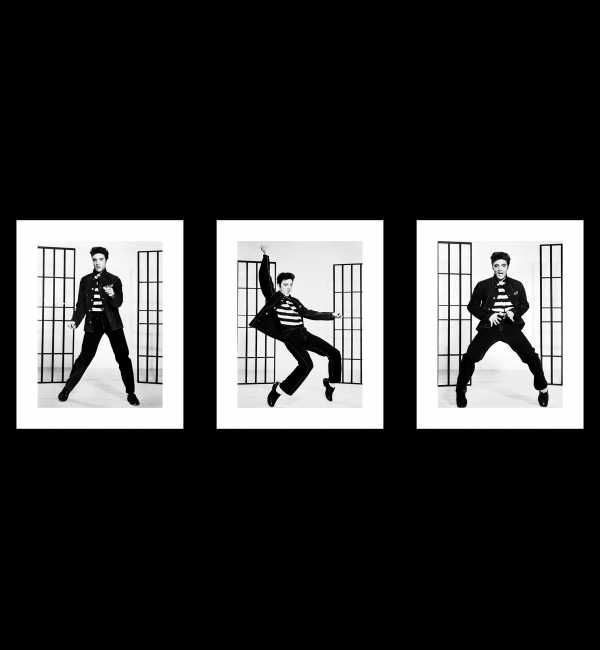 Plakaty Czarno-białe - Elvis Presley, Jailhouse Rock