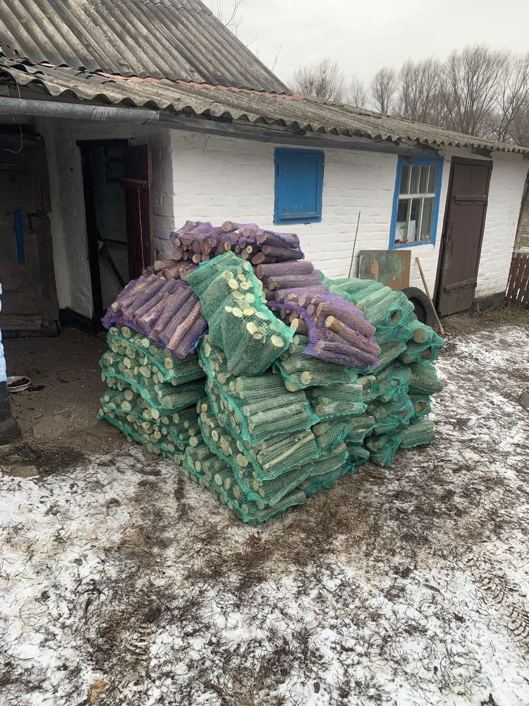 Дрова в сітках 100 грн. Доставка від 5 сіток