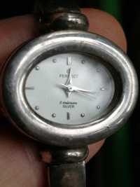 Damski srebrny zegarek japoński Perfect