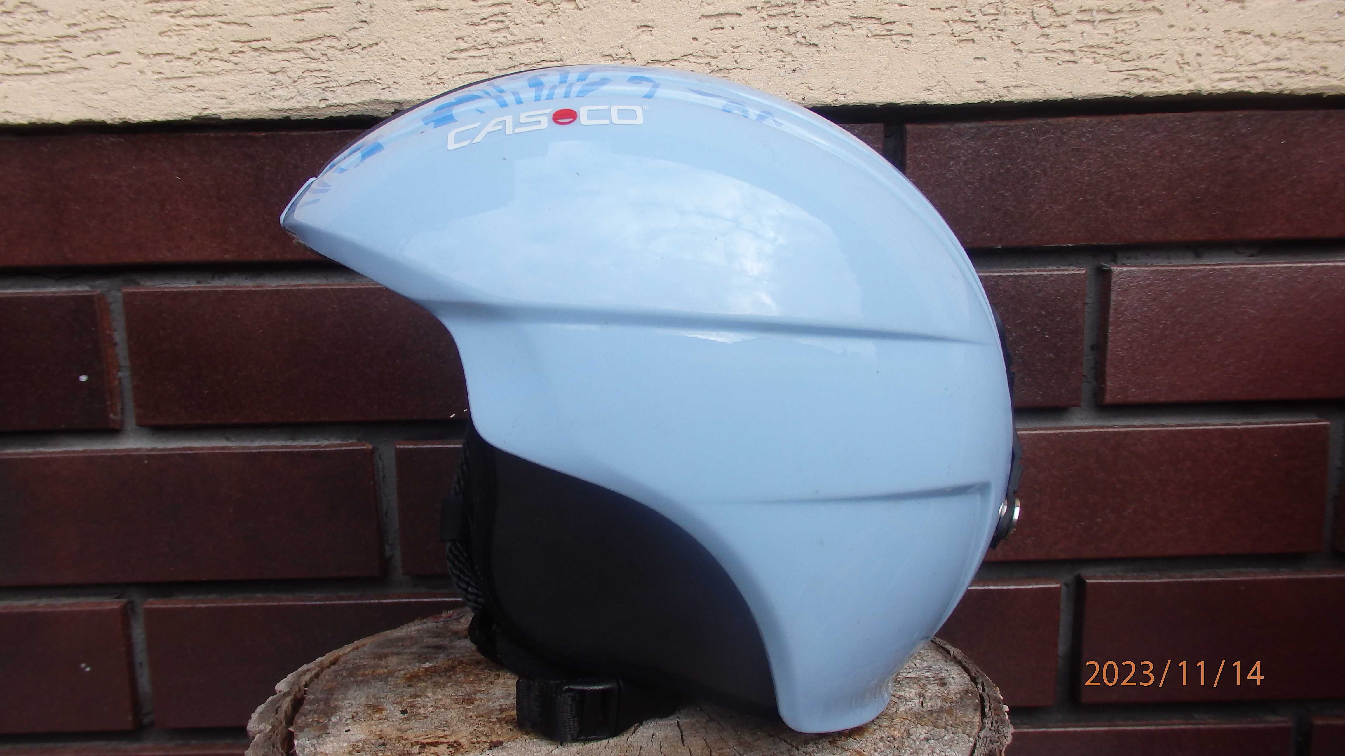 Kask dziecięcy Casco - rozmiar 62-67 narty, snowbord, łyżwy.