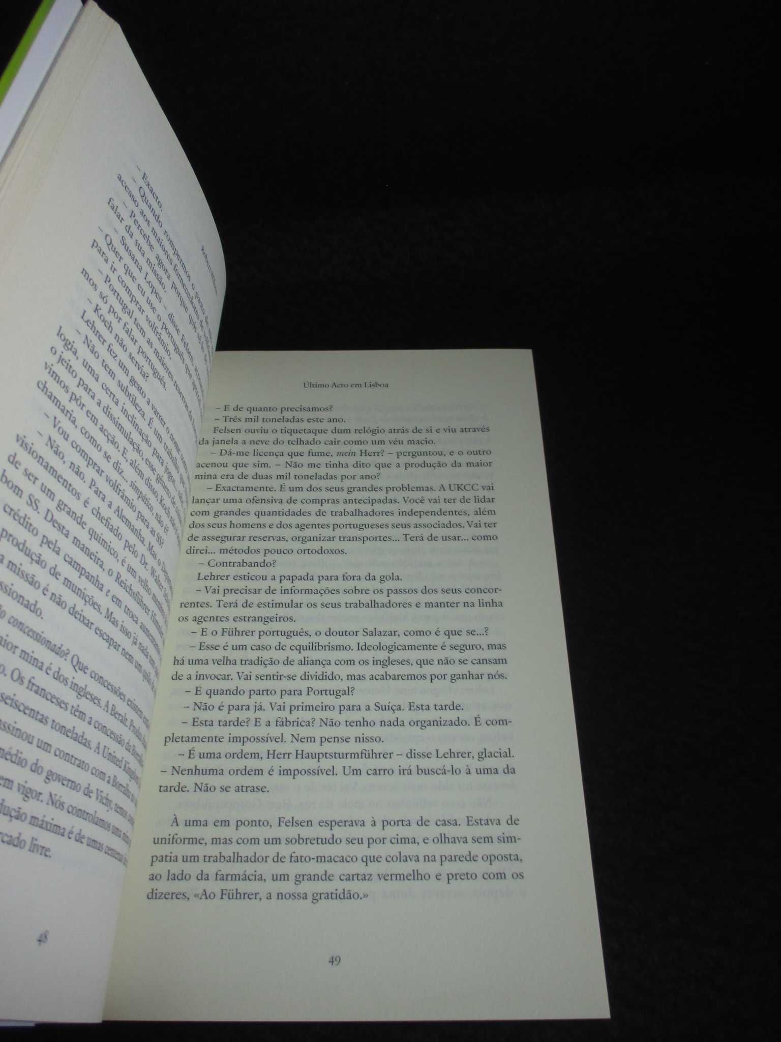 Livro Último acto em Lisboa Robert Wilson Publicações Dom Quixote