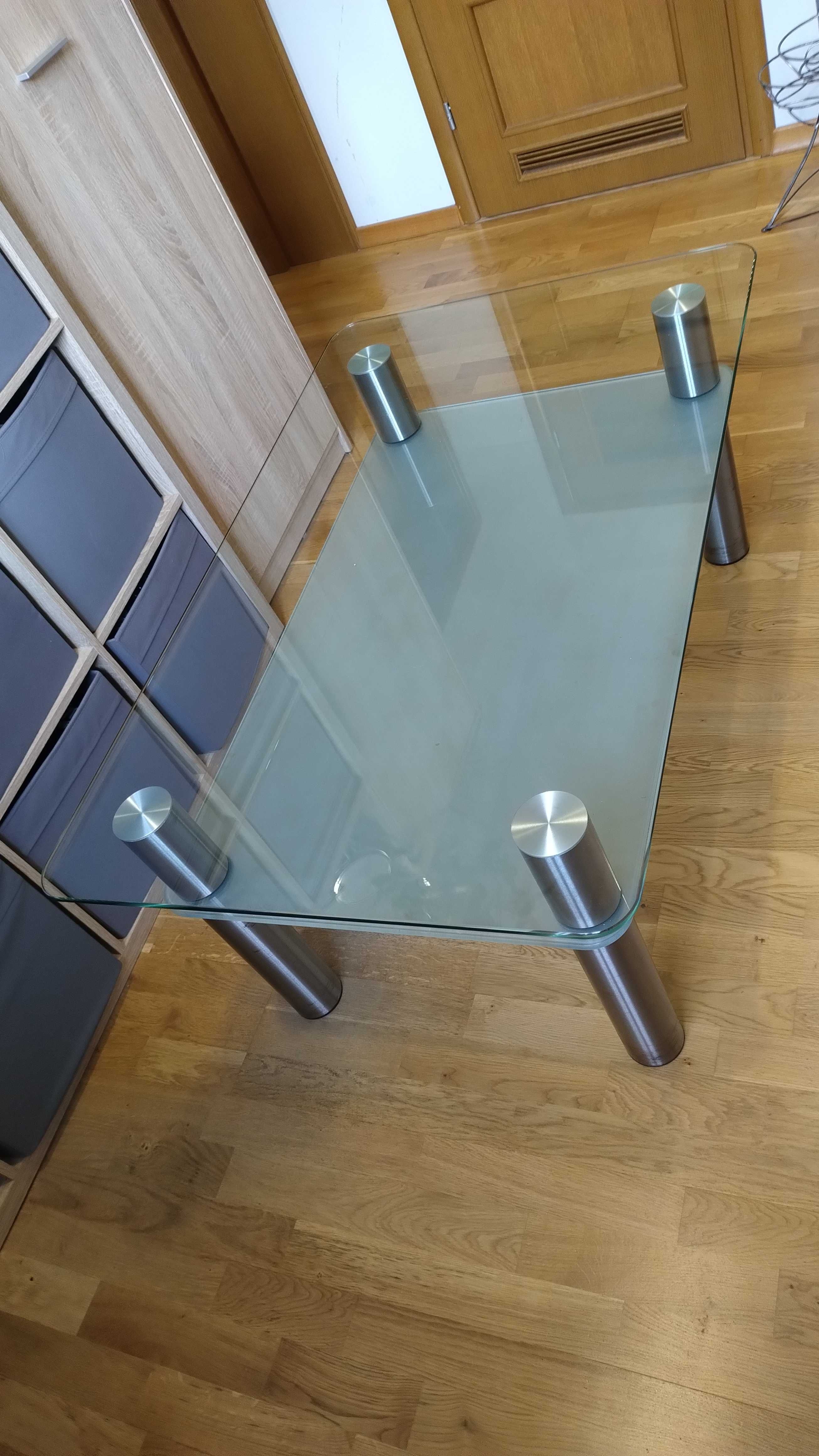Ława, stolik do salonu 75x120 cm szkło hartowane