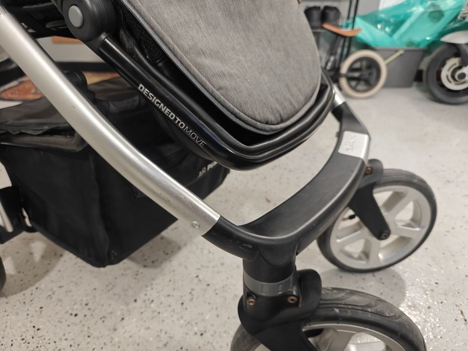 Next Espiro 2w1 bogaty zestaw spacerówka gondola wózek torba mufki