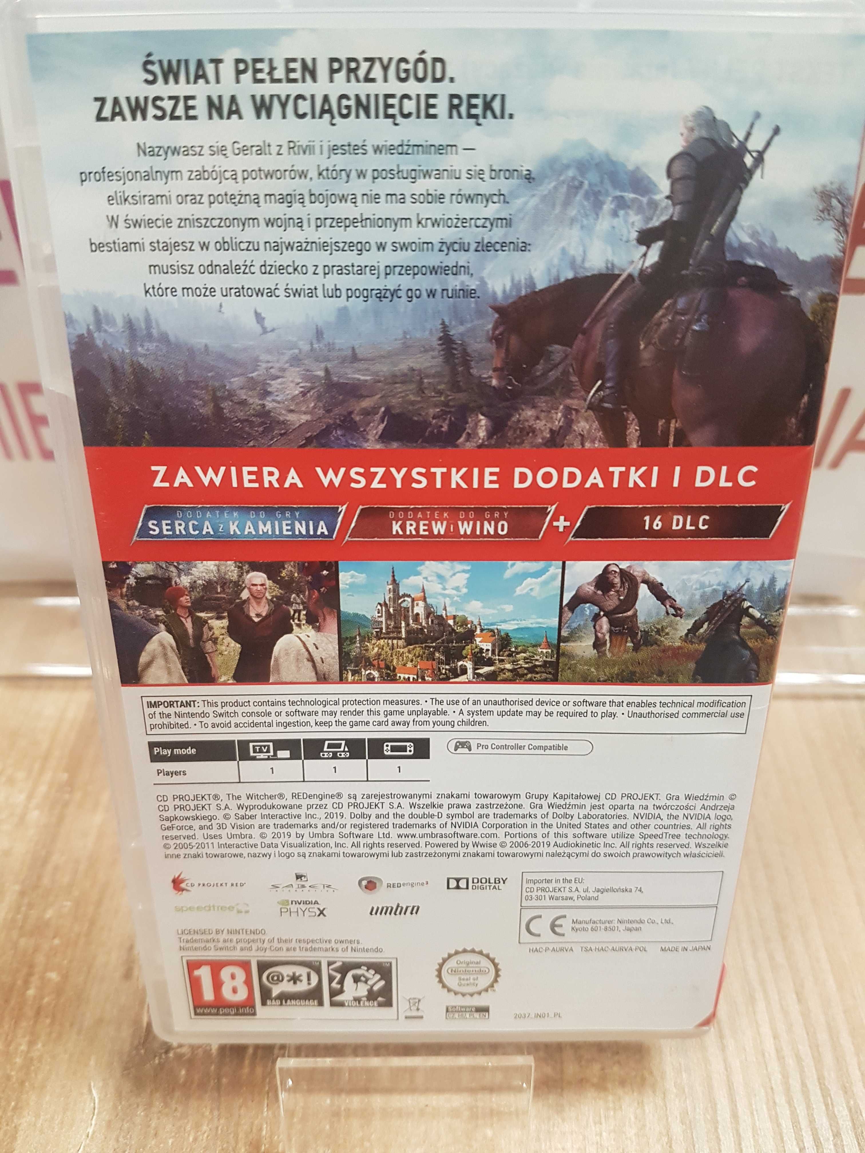Wiedźmin 3: Dziki Gon - Edycja kompletna Switch, Sklep Wysyłka Wymiana