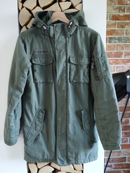 Kurtka parka dla chłopca H&m 158 cm 12 - 13 lat Cudo