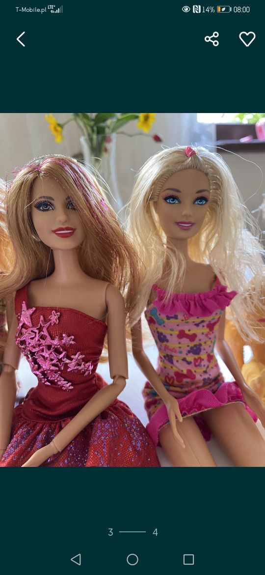 Barbie lalki zestaw 3 szt plus szt extra