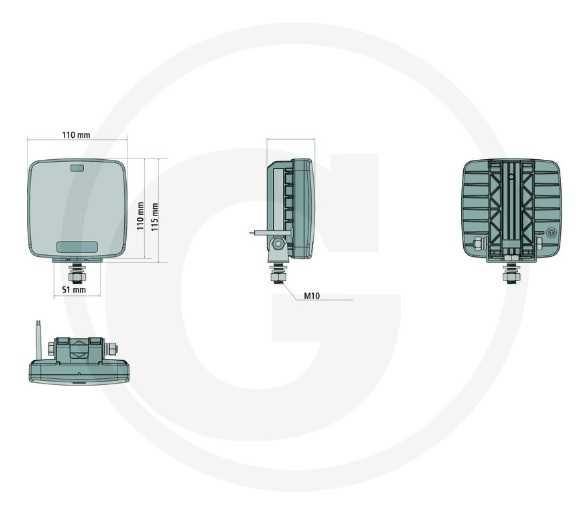 Reflektor cofania LED