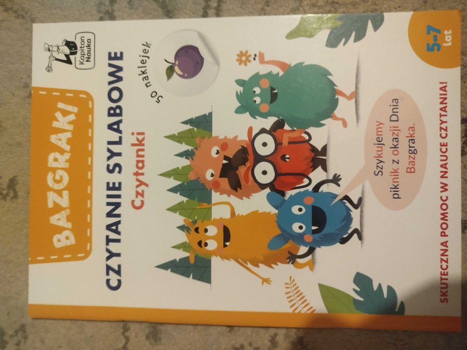 Bazgraki. Czytanie sylabowe. Czytanki. Kapitan Nauka