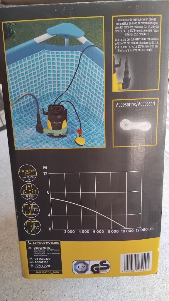 Bomba submergível para aguas limpas