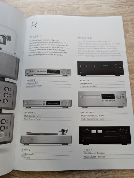T+A, Katalog sprzetowy